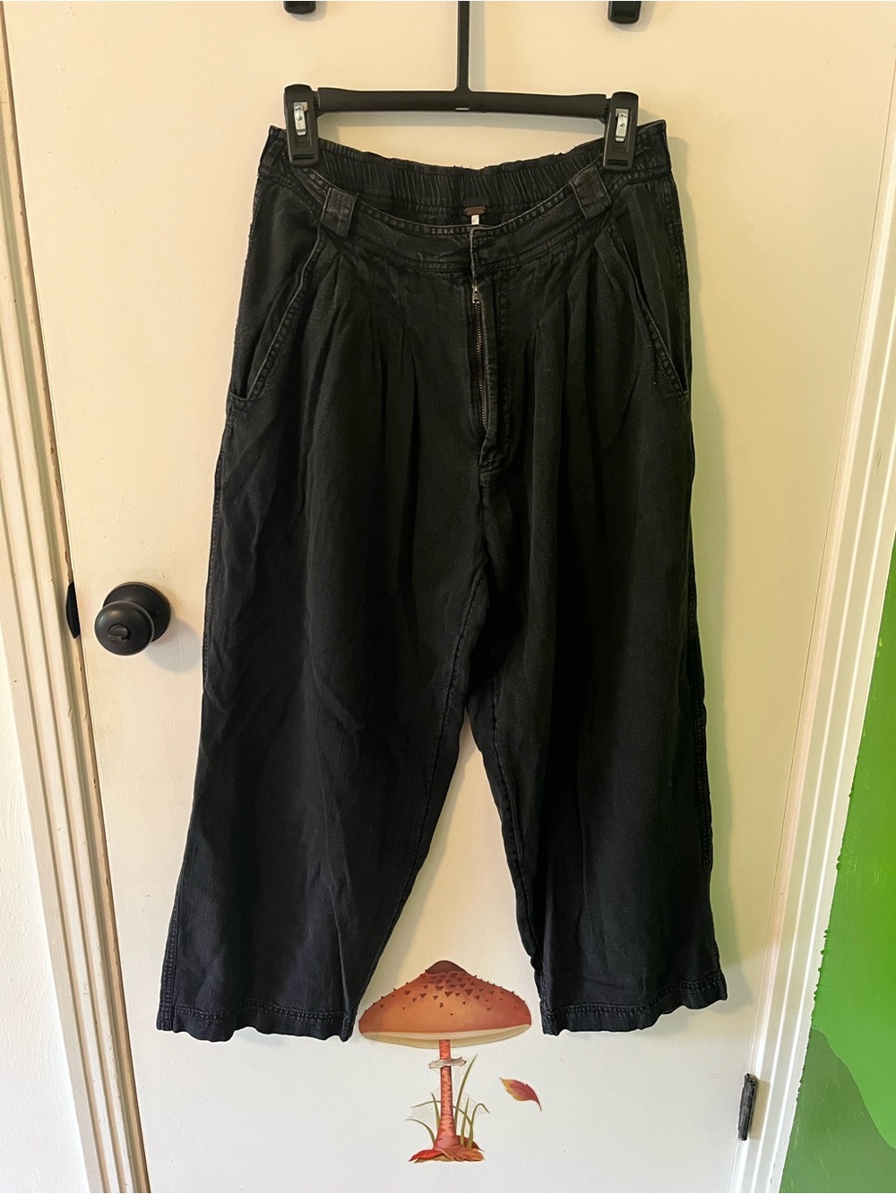 Free People 100% Cotton Wide-Leg Pants